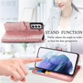 thumbnail image 3 of Crossbody Wallet Cell Phone Case for Samsung Galaxy S22,Cute Cat Dog Cartoon Style Flip Case Cover with Removable Lanyard Strap for Samsung Galaxy S22 MGG Rose Gold, 3 of 14