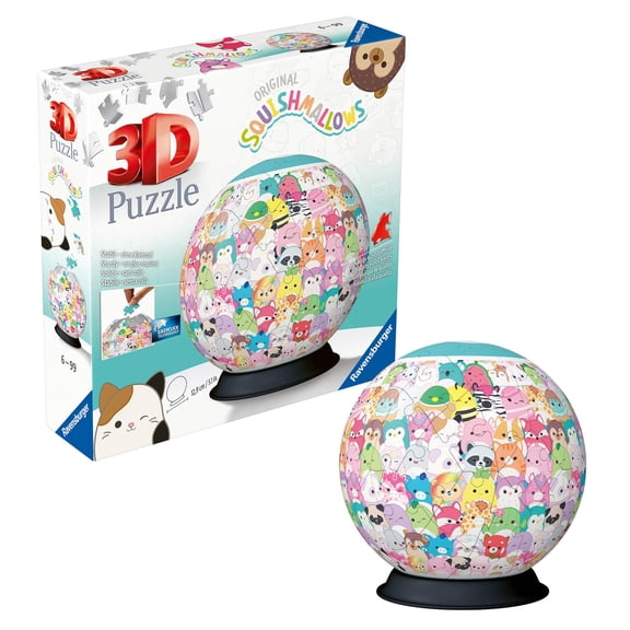 Ravensburger - Squishmallows - 72 Piece 3D Puzzle Ball