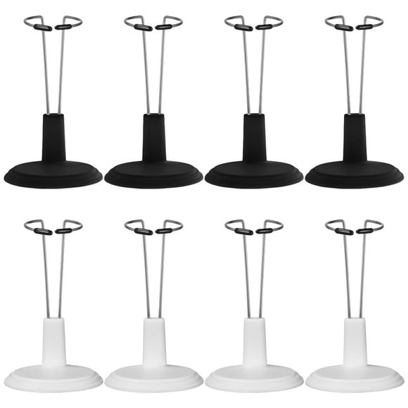 Shisuyan 8pcs Doll Stand Doll Display Support Reusable Doll Support Stand Vertical Doll Stand Supply