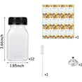 thumbnail image 2 of shiyou-12 PCS 4oz Small Plastic Juice Bottles with Lids Labels Funnels, Reusable Transparent Juice Containers Small Bottle for Liquids in Lunch Box Suitable for Ginger Juice and Other Beverages, 2 of 4