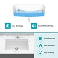thumbnail image 5 of Quartz Kitchen Sink - 28"x19"x9.65" White granite composite Workstation undermount kitchen sink, 5 of 8