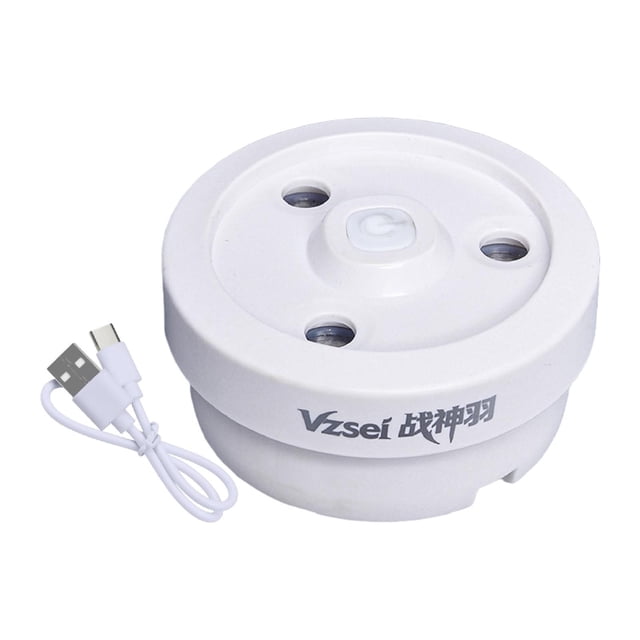 Humidificador de volante, vaporizador de pelotas de bádminton, multiusos, ligero y práctico, mantiene la humedad de las plumas, tapa de tubo Birdie Blanco