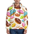 thumbnail image 2 of Bingfone Color Donut Men'S Drawstring Hoodie Long Sleeve Pocket Sweatshirts-3x-Large, 2 of 9