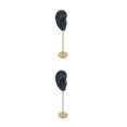 thumbnail image 1 of kurtrusly Earring Display Stand Human Ear Model Organizer Holder Showcase Stud Jewelry Right Ear Black Height: 18cm 2Set, 1 of 6
