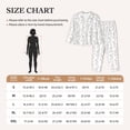 thumbnail image 3 of KLL Bunny And Bird Print Women's Long Sleeve Pajamas with Pants Sleepwear Loungewear 2 Set-Large, 3 of 7