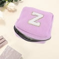 thumbnail image 3 of Unique Bargains 1 Pc Letter Z Pattern Makeup Bag for Travel Pink Purple Corduroy, 3 of 6