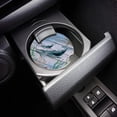 thumbnail image 3 of RYLABLUE Theme Whale Wood Grain Set of 4 Car Coaster for Drinks, Absorbent Ceramic Stone Coasters Cup Mat with Cork Base for Home Kitchen Room Coffee Table Bar Decor, 3 of 5