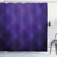 thumbnail image 1 of Ambesonne Indigo Shower Curtain, Circles Inner Details, 69"Wx70"L, Purple and Magenta Blue, 1 of 3