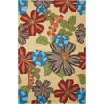 thumbnail image 2 of Nourison South Beach Indoor/Outdoor Modern Floral Sand 5' x 7'6" Area Rug, (5' x 8'), 2 of 7