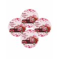 thumbnail image 7 of 15 Inch Round Placemats Set of 4, Valentine's Day Non Slip Heat Insulation PP Table Mats, Roses Car Love Hearts Romantic Pink Plaid Washable Place Mats for Kitchen Dining Party Table Decor, 7 of 7
