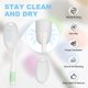 thumbnail image 3 of Uxcell 6 Pcs Fundas de Silicona para Cepillos de Dientes, Tapa de Reemplazo para Cabeza con Agujero para Colgar para Cepillo de Dientes Manual Eléctrico para Hogar Viaje Gimnasio, Claro, 3 of 7