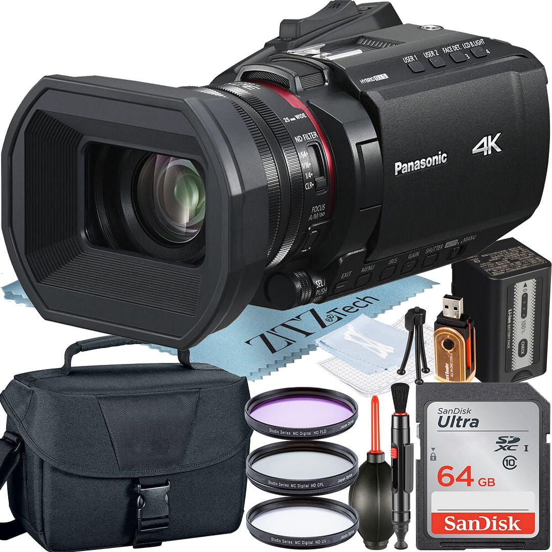 Panasonic HC-X1500 4K Professional Camcorder with WiFi + Case + 2