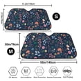thumbnail image 7 of Lsque Colorful Flowers Car Windshield Sun Shade | Accordion Folding Style Auto Shade for Car Truck SUV Van | Blocks UV Rays Sun Visor Protector | Small, 7 of 7