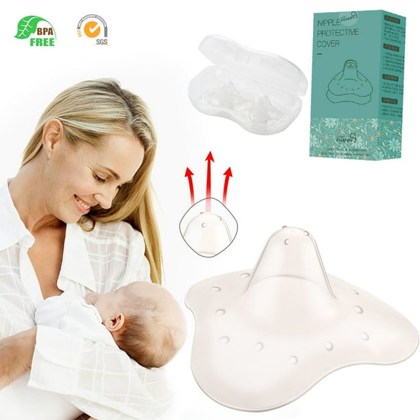 Famure Nipple Protector Silicone Pacifier Triangle Bra Protective Cover