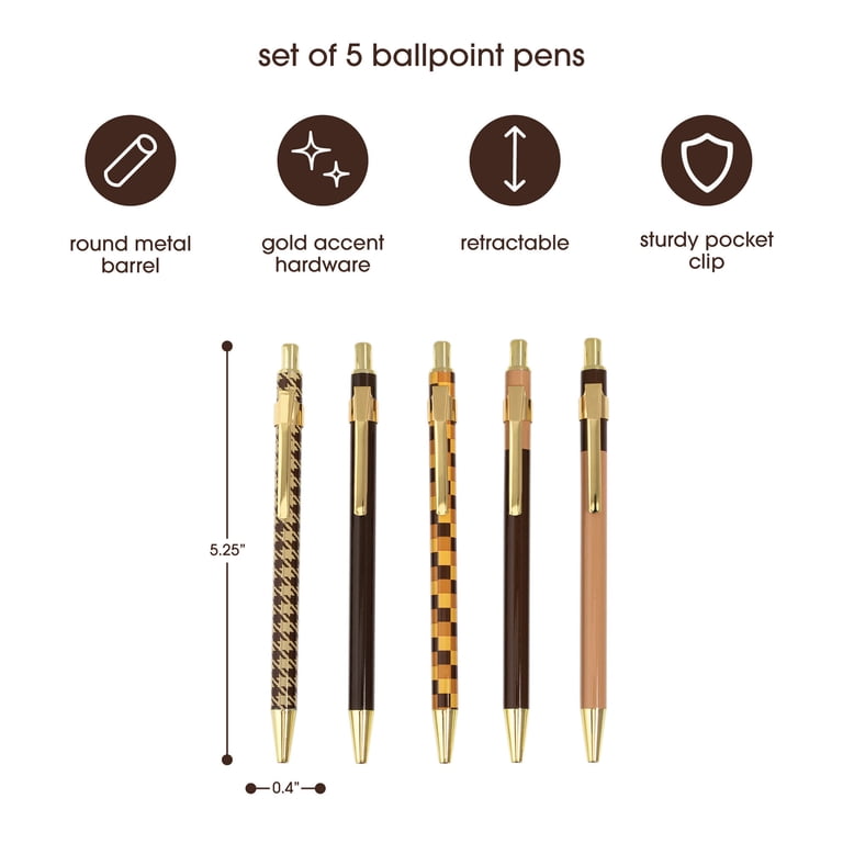 Pearhead Ballpoint Pens, 5-Pack Assorted Colors photo 2
