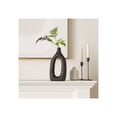 thumbnail image 4 of Decorative Paulownia Wood Cut-Out Vase for Living Room Decor - Casual Flower Vase for Home, Room, Bedroom, or Office Spaces - Ideal for House Accents and Entryway Table Displays - 14", Black, 4 of 13