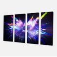 thumbnail image 2 of Explosion Bleue de Gouttes de Peinture - Impression sur Toile Florale, 2 of 3