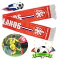 thumbnail image 1 of Bufanda Del Equipo Nacional Fútbol ​​bufanda para Fanáticos Bufanda Fútbol ​​decoración Electoral Terciopelo Algodón (Países Bajos), 1 of 9