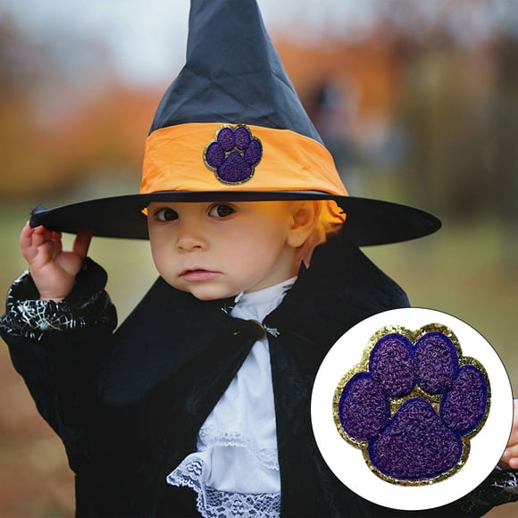 Fiudx Parche Bordado de Calabaza de Halloween, Diseño de Fantasma, Calavera y Árbol, Accesorios Diy para Ropa, Bolsos, Sombreros, Decoración Festiva, Fácil Aplicación con Plancha, 1 Juego de Parches