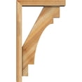 thumbnail image 3 of Ekena Millwork 4"W x 18"D x 30"H Merced Block Rough Sawn Bracket w/ Offset Brace, Western Red Cedar, 3 of 25