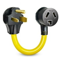 NEMA 6-50P to 10-30R, 30 Amp 240V Yellow 3-Prong Electrical Plug