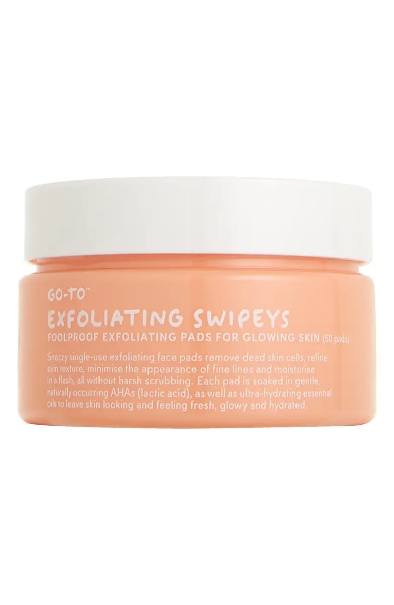 exfoliating swipeys go to