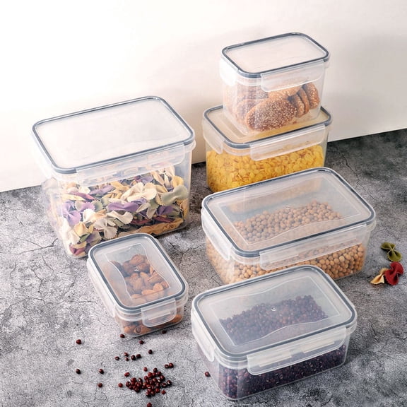 Airtight Food Storage Container Set with Lids, -Free Plastic Kitchen Canisters for Pantry OrganizationforHome Storage(Multicolor),Ccwuwei