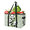 Multicolor 4, variant on Palm Tree Reusable Grocery Bags, Foldable Reusable Shopping Bags, Tropical Jungle Plants Collapsible Tote Bag with Reinforced Handles for Kitchen, Picnic