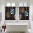 thumbnail image 4 of Spring Floral Kitchen Curtains 45 Inch Length, Wooden Flowers Elegant Pastoral Botanical Tiers Curtains for Bathroom Bedroom Cafe, Light Filtering Small Window Treatment Drapes 2 Panels 42"Wx45"L, 4 of 8