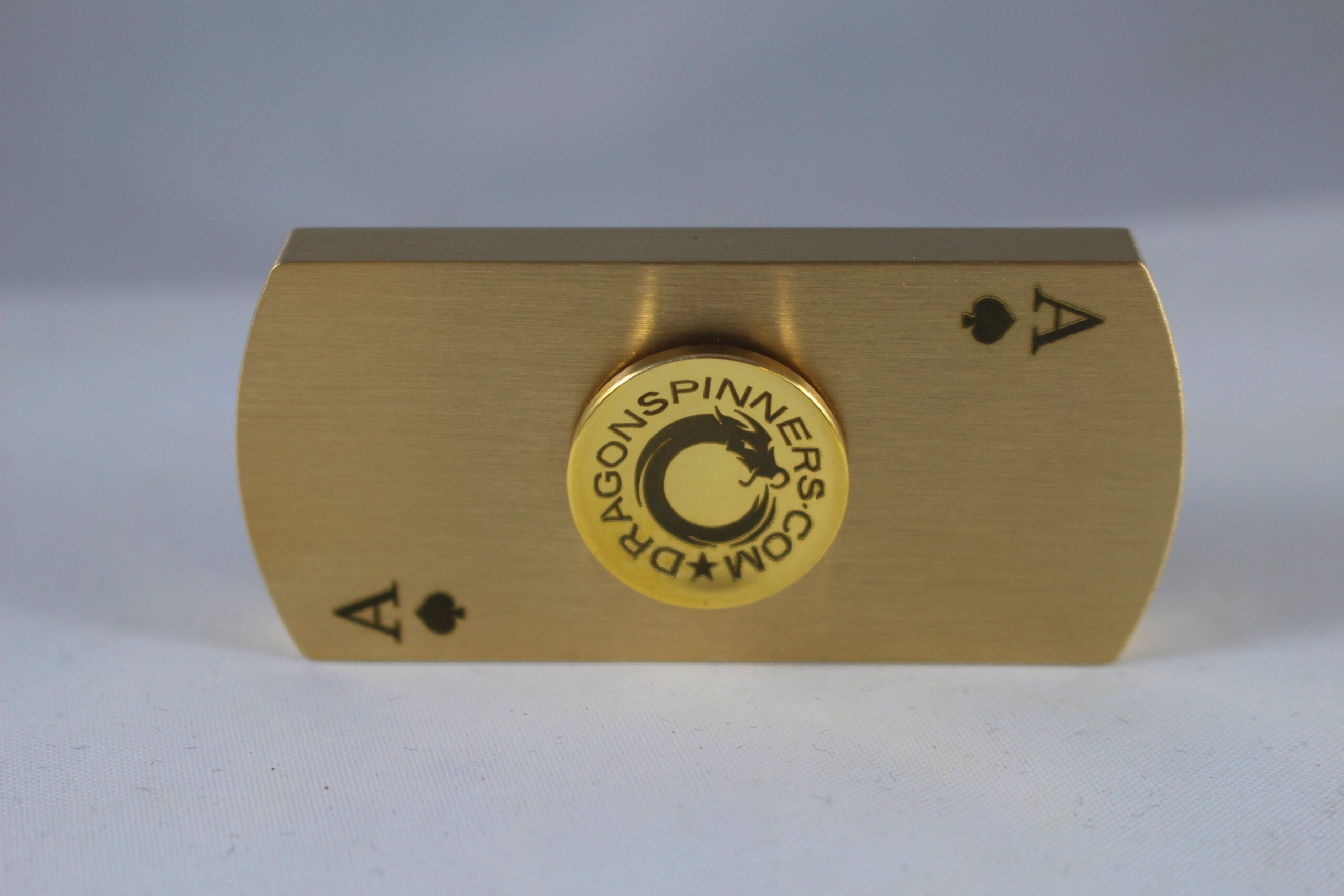 Ace Of Spades Brass Metal Fidget Spinner – Maximum Spin Time – Premium Brass – Smooth & Silent Rotation – Stress Relief & Focus Aid – Unique Playing Card Design