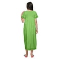 thumbnail image 3 of Moomaya Short Sleeve Nightdress For Ladies Cotton Womens A-Line Maxi Nightwear, 3 of 6