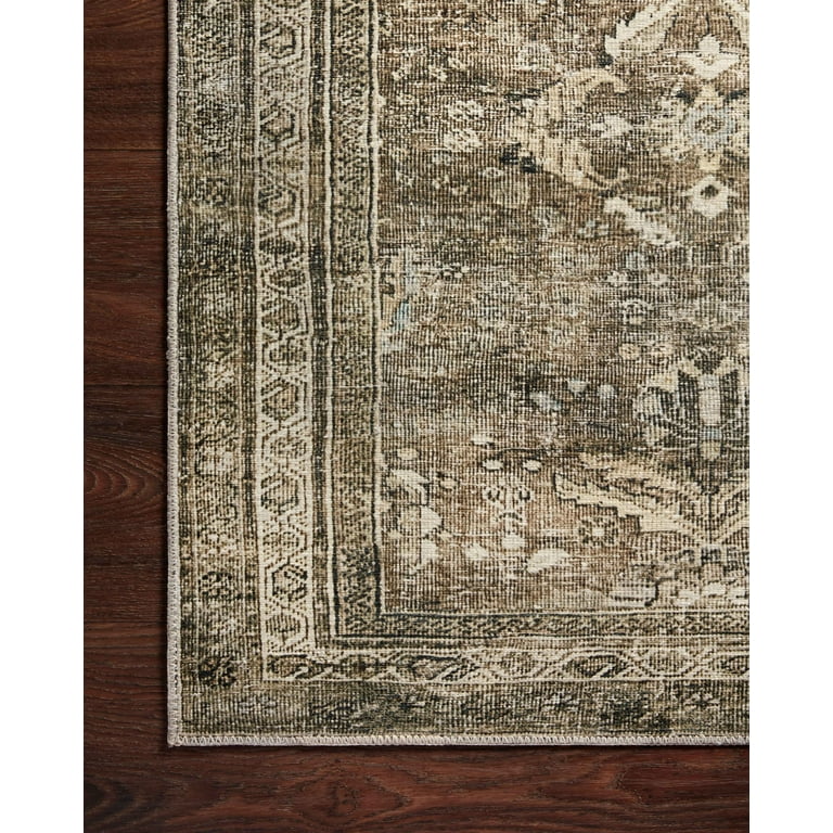 Loloi II Layla LAY-13 Traditional Oriental Area Rug, Antique/Moss