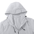 thumbnail image 3 of WIZUTIZ Mens Summer Thin Ice Silk Hoodies UPF 50+ Sun Protection Zip Up Jackets Loose Fishing Hiking Sun Shirts, 3 of 4