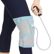 Vive Compression Knee Ice Wrap - Reusable Brace with Air Pump - Hot/Cold Therapy for Men, Women, Pain Relief, Swelling and Recovery Support - Adjustable and Inflatable Pack for Sports Injury Sprains