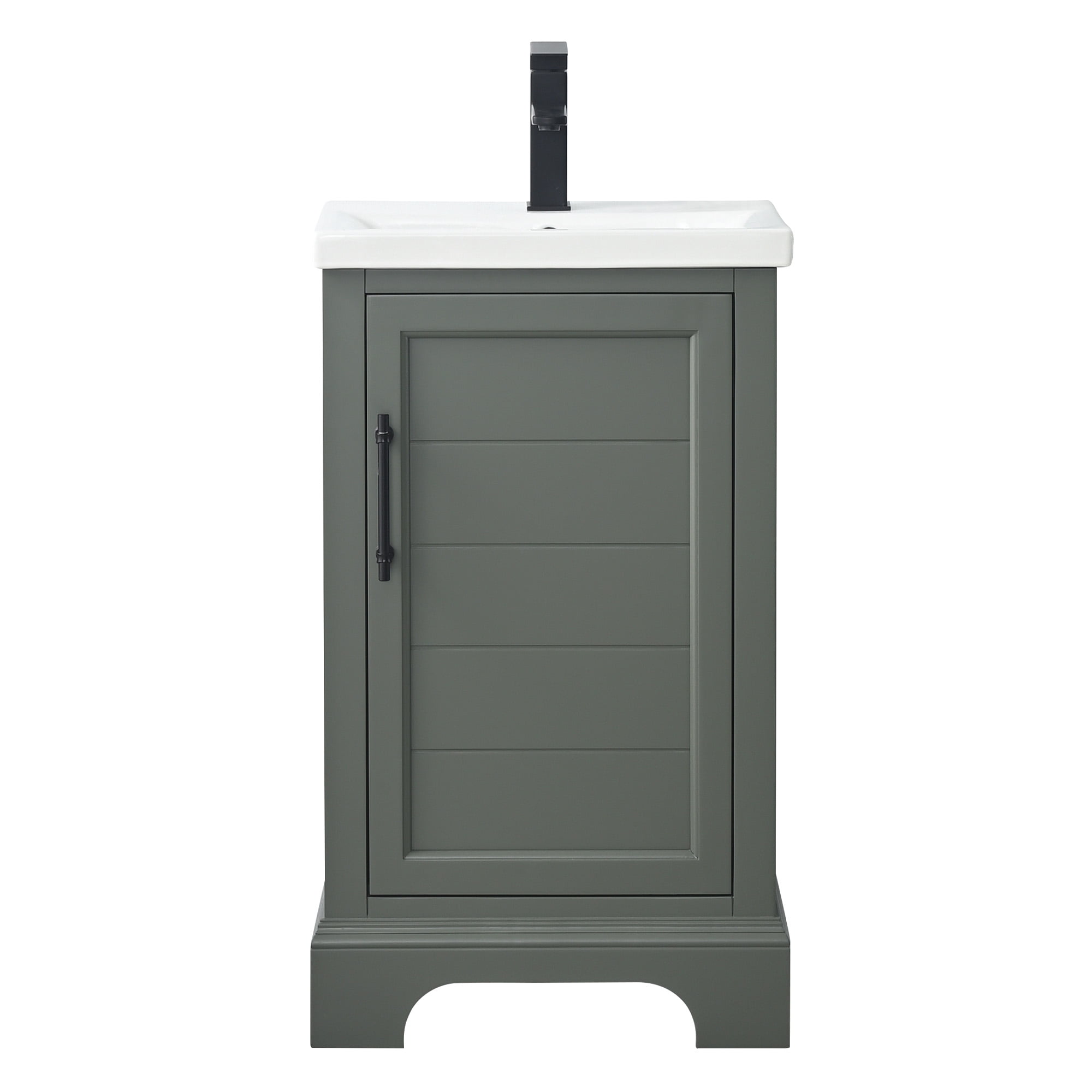 Vanity Art 20 Inch Single Bathroom Vanity with Sink and Top - Modern Freestanding Cabinet with Soft Closing Door