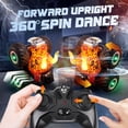 thumbnail image 3 of YCFUN RC Car for Kids, RC Monster Trucks for Boys with 360° Spins, Lights, Spray & 2 Batteries, RC Toy Gift for Boys Girls Ages 3-8 (Red), 3 of 7