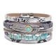 thumbnail image 4 of Pulsera Bohemia Envoltura en Pu Cuero con Detalles de Abalorios Broche Seguro para Mujer Hombre Diseño Moderno y Adecuado para, 4 of 9