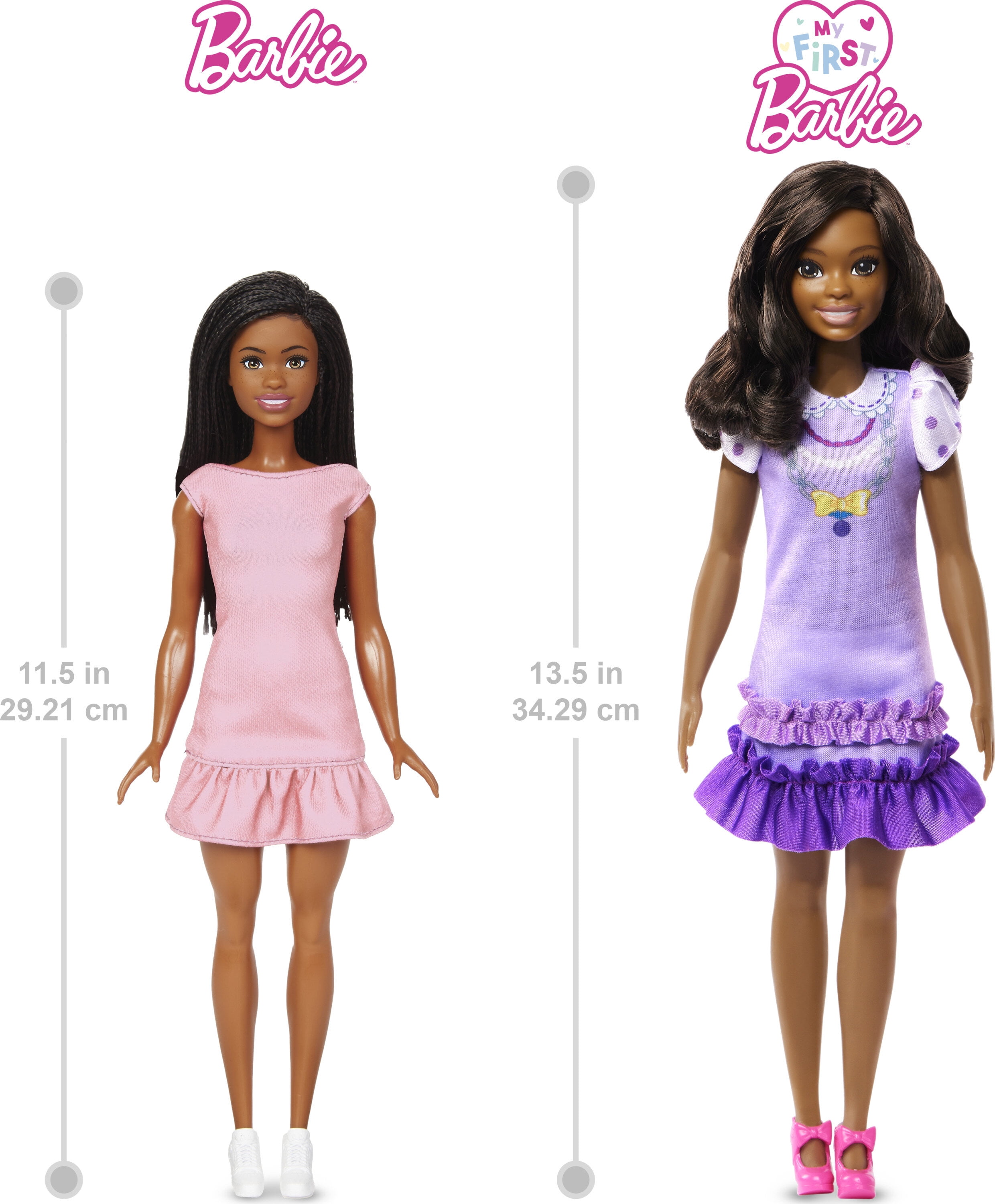 My First Barbie Doll for Preschoolers Brooklyn Brunette Posable