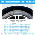 thumbnail image 5 of Unique Bargains 190T Polyester Spare Tire Cover for Jeep Trailer RV SUV Truck Black 17inch, 5 of 6