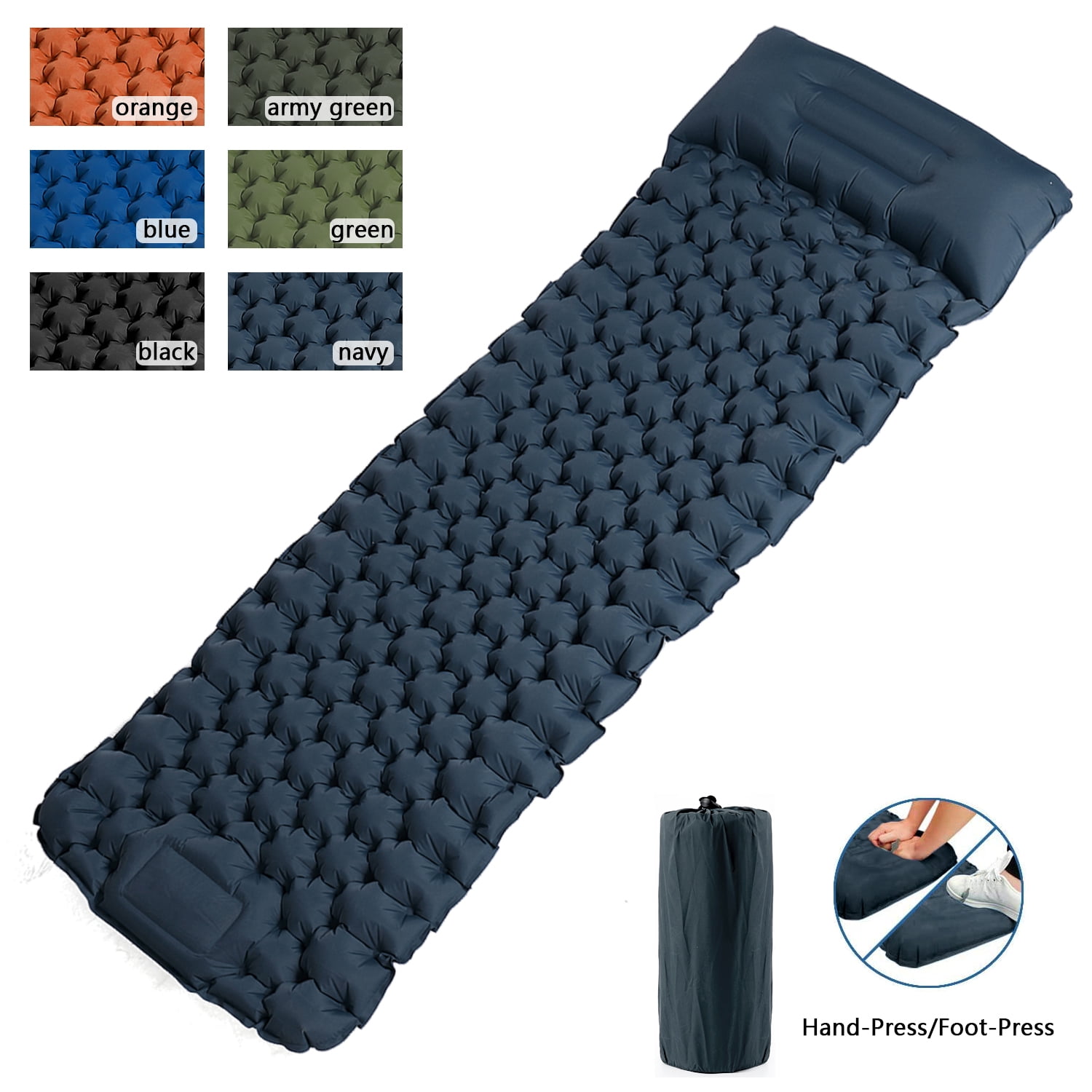 Sleeping Pad Self-Inflating Mat Lightweight Outdoor Portable Camping Trip Hiking 