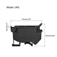thumbnail image 2 of Uxcell 5 Pcs UK5 DIN Rail Mounting Fuse Holder Terminals Blocks Screw Type Black, 2 of 5