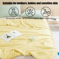 thumbnail image 6 of Qocolhg Quilt for Twin Bed Washable - Cooling Blankets for Hot Sleepers, Skin-friendly Solid Color Washed Cotton Summer Quilt, Oversized Bedding Soft Coverlet Quilts Twin Size, 59x79 inch Yellow, 6 of 6