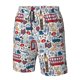 thumbnail image 4 of Fotbe London Symbols1 Trajes de Baño Estampados para Hombre, Shorts de Verano de Secado Rápido, Ropa de Playa, Bañadores-3X-Large, 4 of 6