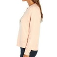 thumbnail image 3 of Gap Women's Henley Sweatshirt Peach Melba, Size Small, 3 of 4