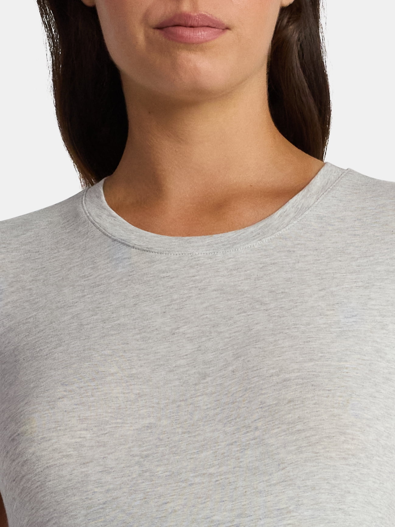 Time and Tru Women's Maternity Non-Shirred Short Sleeve Tee, Sizes S-XXL