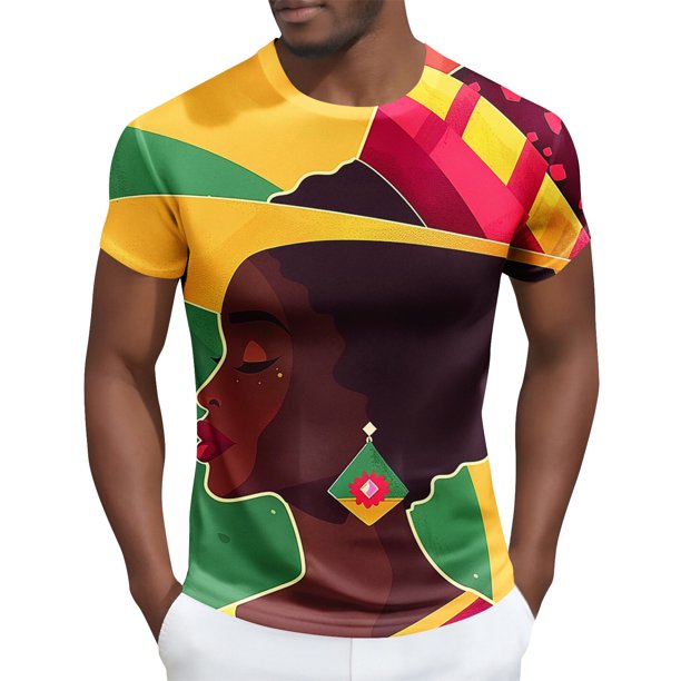 Tops para hombre, blusas y camisas de manga corta con cuello redondo para hombre Camisa de manga corta estampada para hombre Top/camisa de manga corta con cuello redondo Tops para hombre