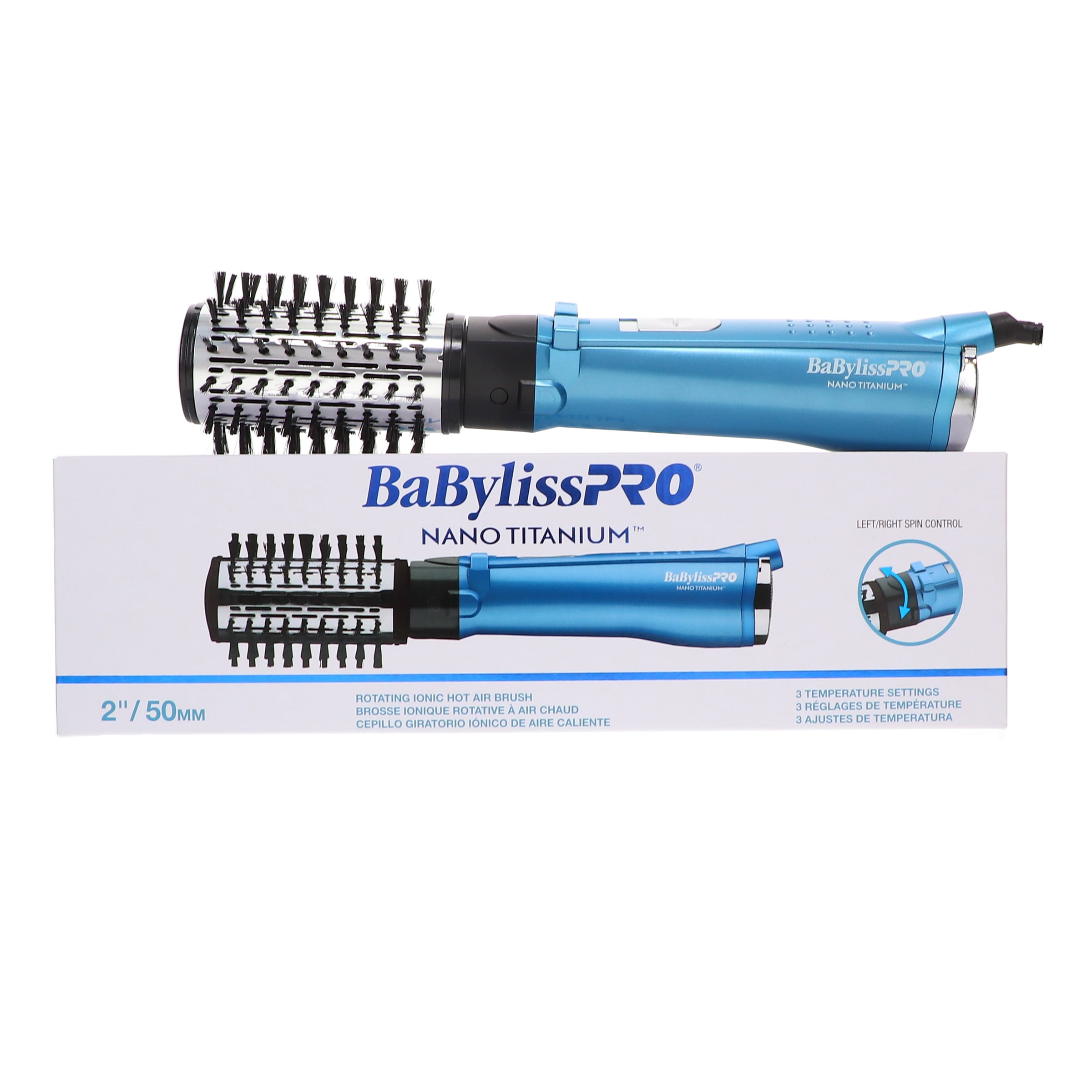 BaBylissPRO Titanium Rotating Hot Air Brush 2 Inch