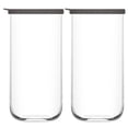 thumbnail image 1 of Juego de 2 Recipientes de Vidrio Cristal para Almacenamiento con Tapa Silicón 1.4 L, 1 of 5