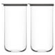 thumbnail image 1 of Juego de 2 Recipientes de Vidrio Cristal para Almacenamiento con Tapa Silicón 1.4 L, 1 of 5