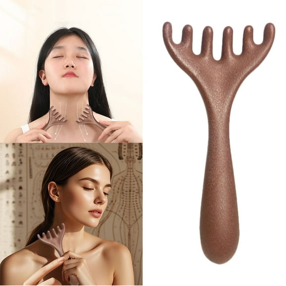 Head Massager Manual Hair Scalp Massager Gua Sha Handheld Six Claw Relax Massage Tool Comb For Mom Mother